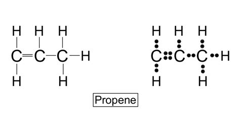 dot structure of propene|Lewis Dot Structure of CH3CCH (Propyne) .